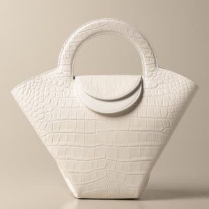 Bottega Doll Bag White Leather Small Gently Used